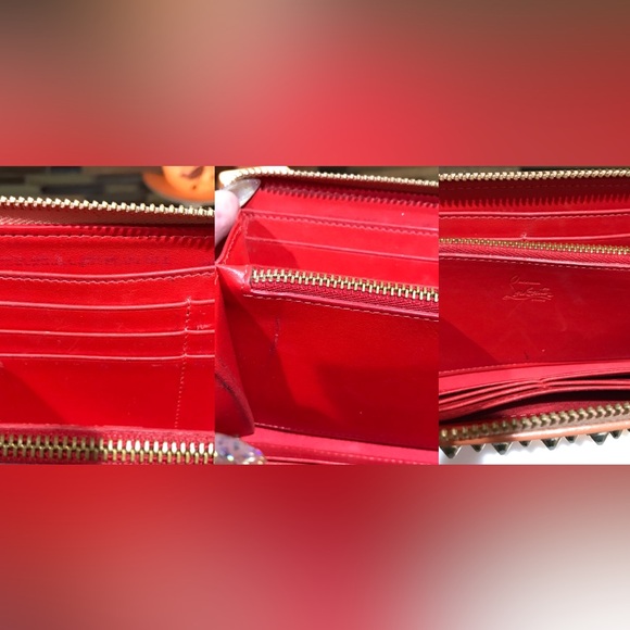 Christian Louboutin Panettone Studded Leather Zip Around Wallet 😍🔥🧡 - Picture 16 of 17